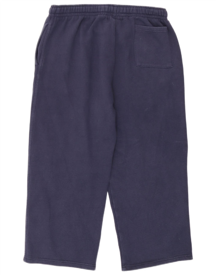 Kappa Pantalon de Survêtement Graphique Homme Large Bleu Marine Coton