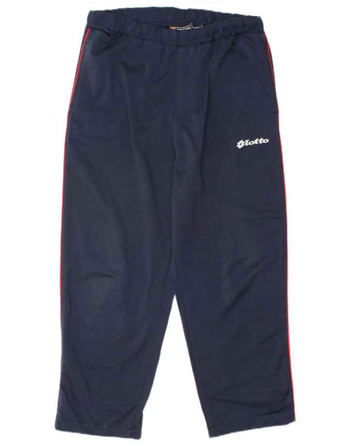 LOTTO Pantalon de Survêtement Court Homme Bleu Marine Moyen Polyester