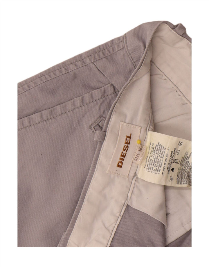 Diesel Short Chino Homme W30 Coton Gris Moyen