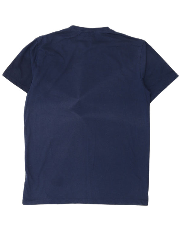 Jack & Jones T-Shirt Graphique Homme Grand Bleu Marine Coton