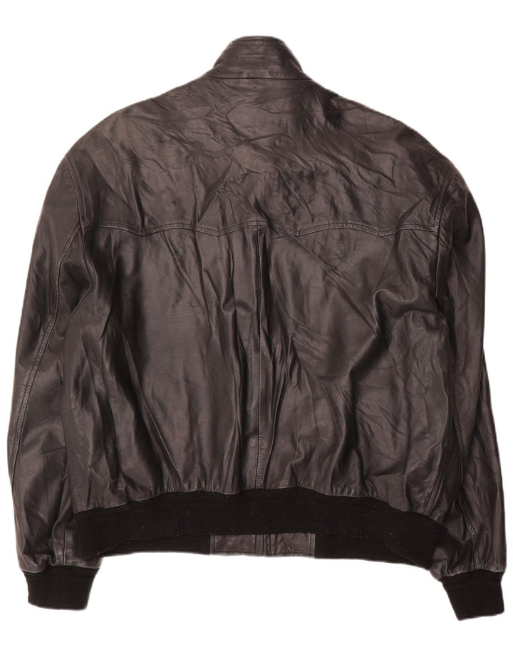 Conbipel Blouson Bomber En Cuir Homme IT 54 XL Cuir Noir