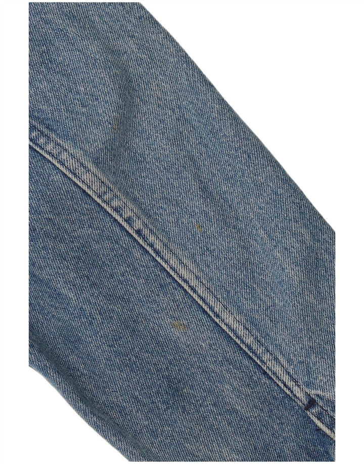 Trussardi Femme Veste En Jean Oversize UK 18 XL Bleu Coton