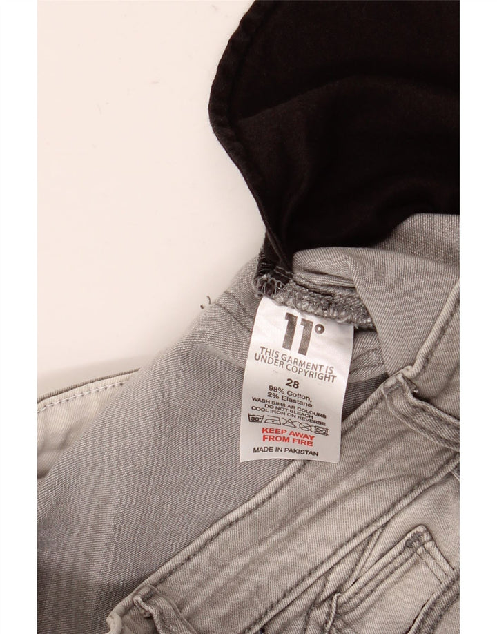 Jean skinny femme Eleven Degrees W28 L30 gris coton
