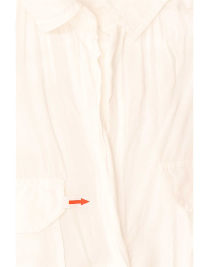 Zara Chemise Femme UK 10 Small Blanc