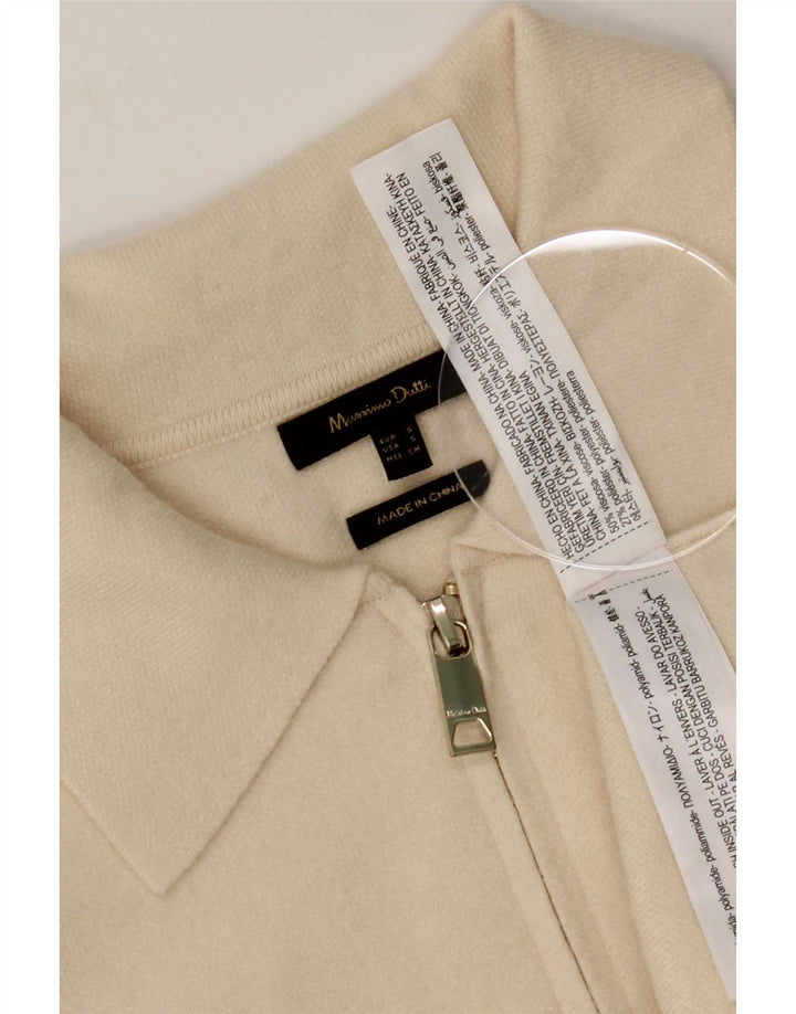 Massimo Dutti Cardigan surdimensionné pour femme UK 10 Petit Blanc cassé