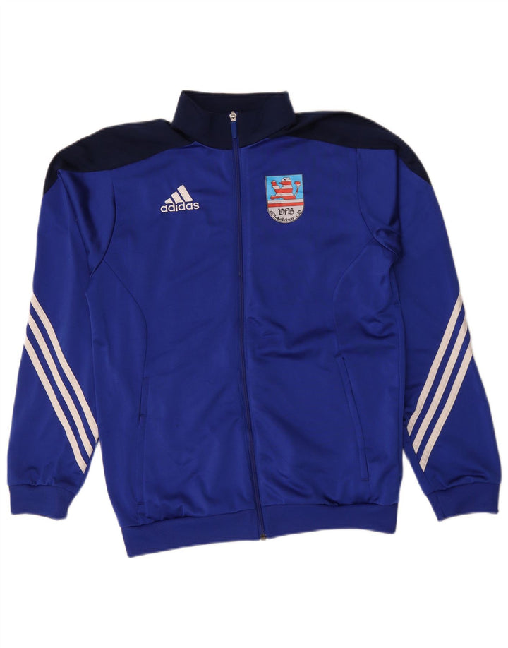 Adidas Veste de survêtement graphique pour homme Petit bleu Polyester color block
