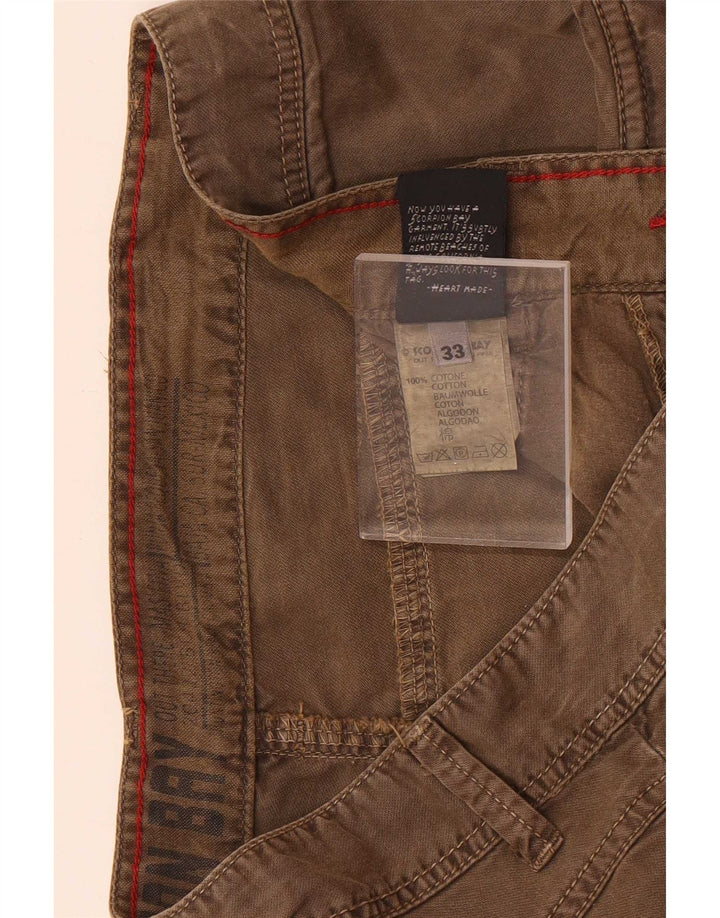 Scorpion Bay Short décontracté régulier pour homme W33 en coton marron moyen