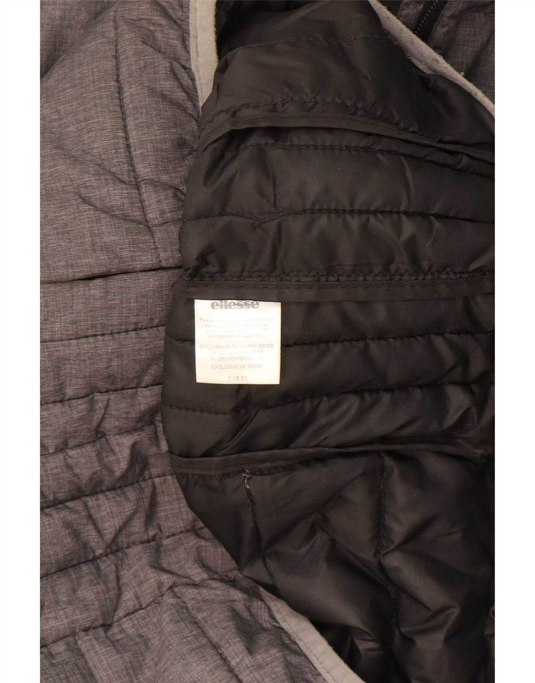 Ellesse Veste matelassée à capuche garçon 12-13 ans Gris Nylon