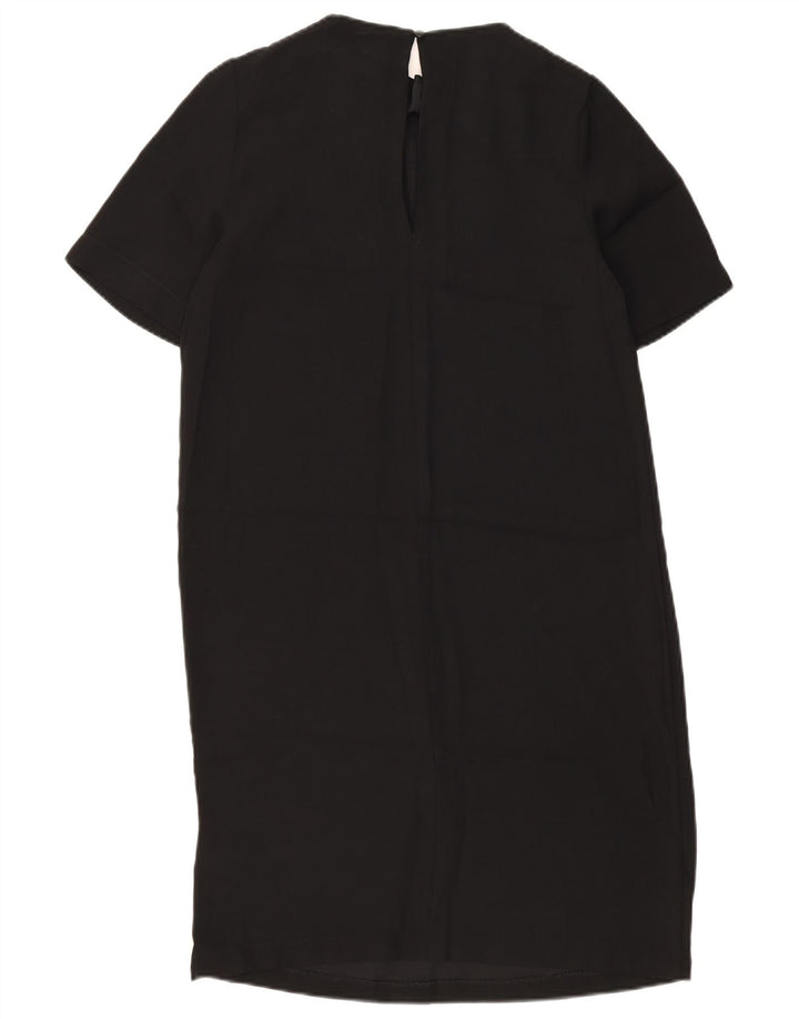 MARKS & SPENCER Womens Shift Dress UK 12 Medium  Black Polyester