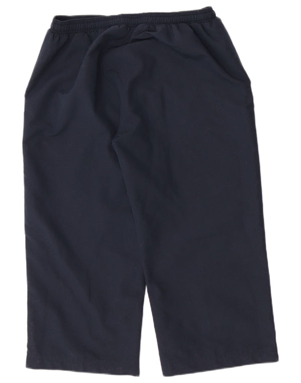 Reebok Pantalon de Survêtement Capri Femme UK 10 Small Bleu Marine Sports