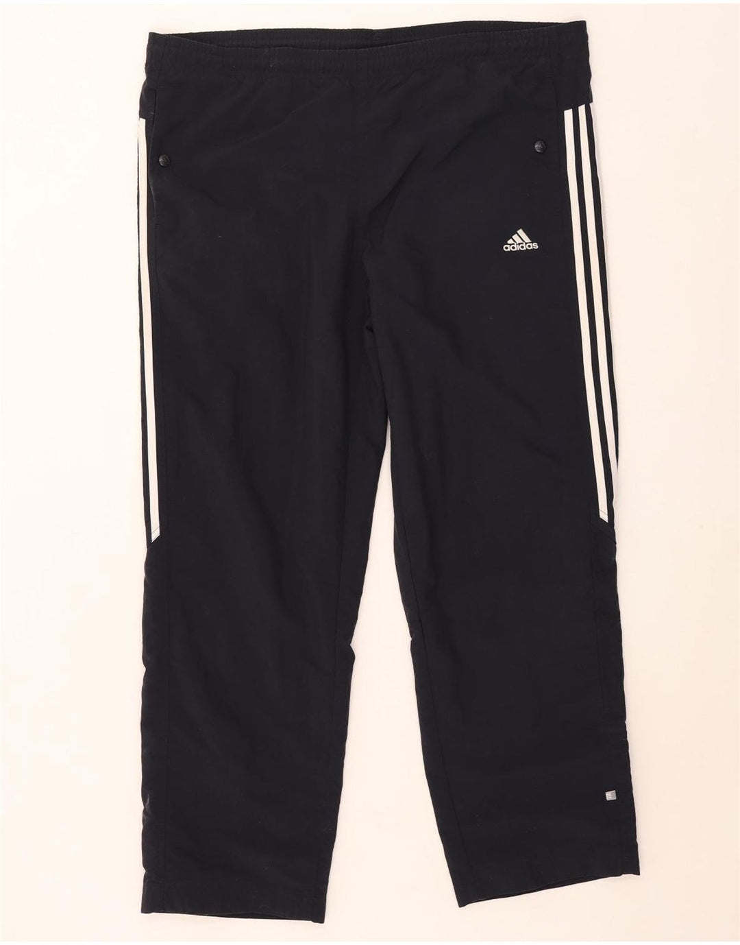 Adidas Pantalon de survêtement pour homme XL Bleu marine rayé en polyester