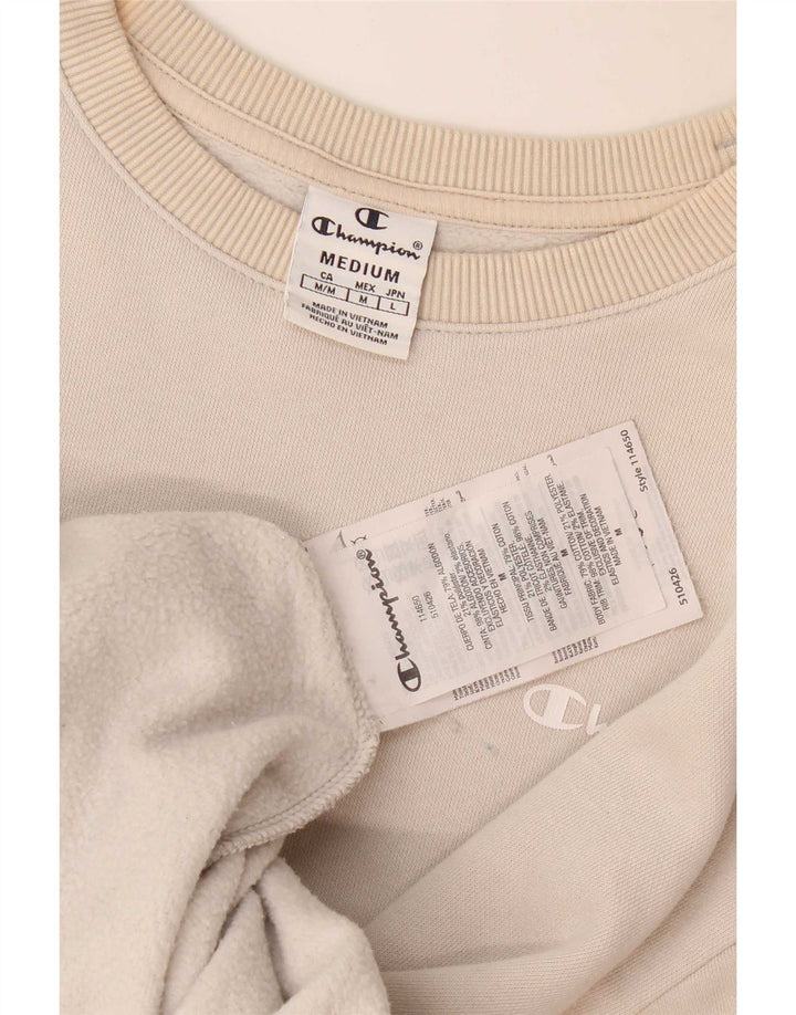 Champion Sweat-Shirt Homme Beige Moyen Coton
