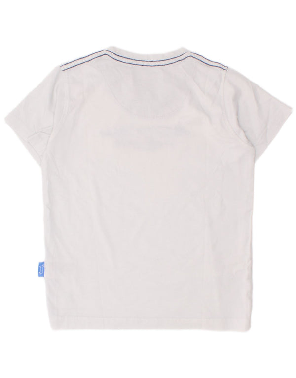 Harmont & Blaine T-shirt graphique pour garçon 5-6 ans Blanc Coton