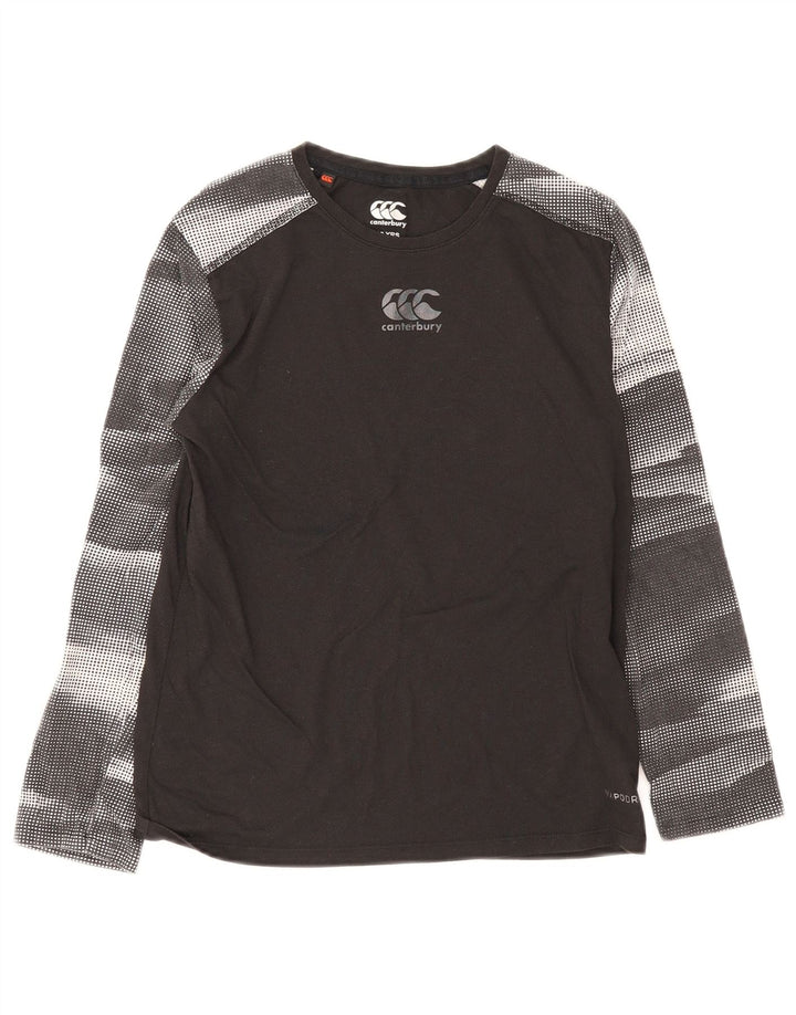 Canterbury Haut coupe classique à manches longues pour garçon 11-12 ans Noir Tie Dye