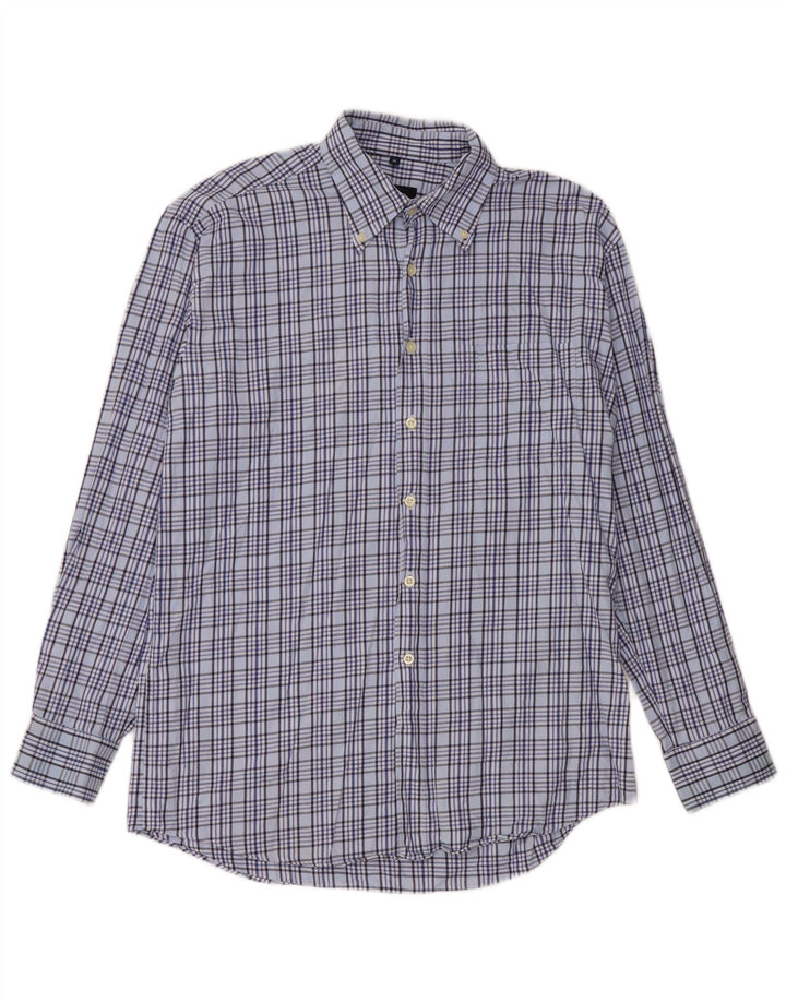 Daniel Hechter Chemise Homme Bleu Moyen Carreaux Coton