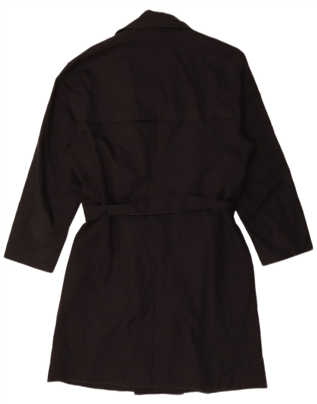 Zara Trench Homme UK 38 Medium Noir Polyester