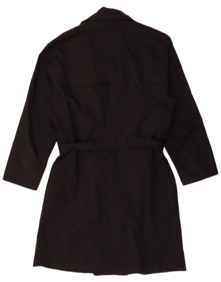 Zara Trench Homme UK 38 Medium Noir Polyester