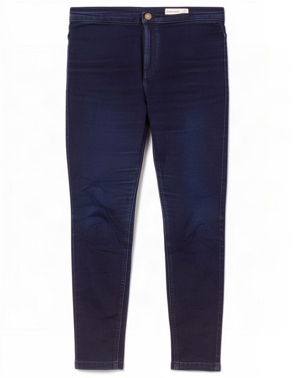 Marks & Spencer Jean skinny court pour femme UK 12 Medium W30 L25 Bleu marine