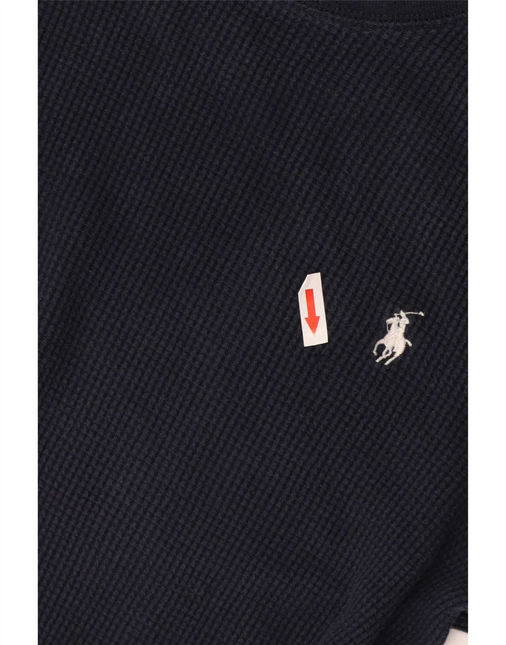 Polo Ralph Lauren Haut à manches longues pour homme en coton bleu marine moyen