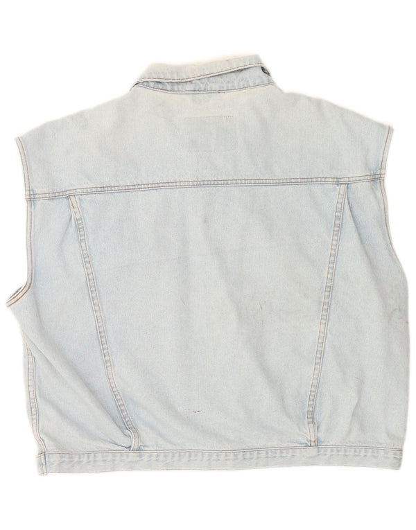 Jinglers Gilet en jean pour homme UK 44 2XL Bleu Coton
