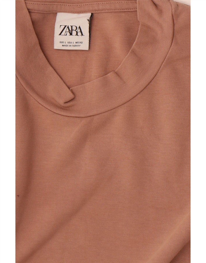 Zara Homme Top Manches Longues Large Marron