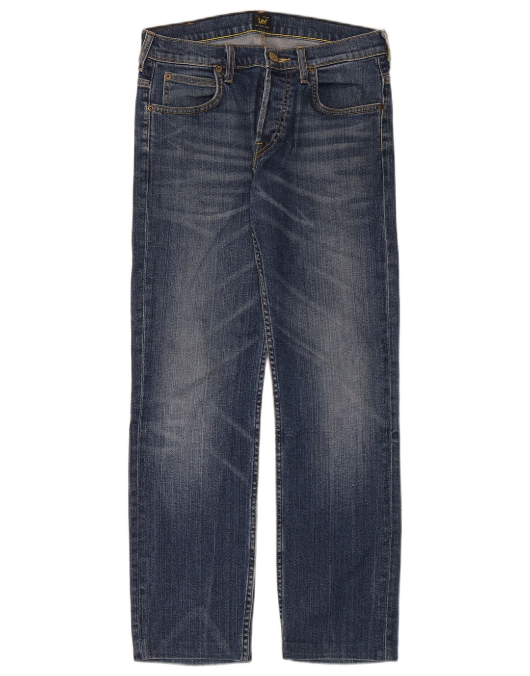 Lee Jean Droit Powell Homme W29 L30 Bleu Coton