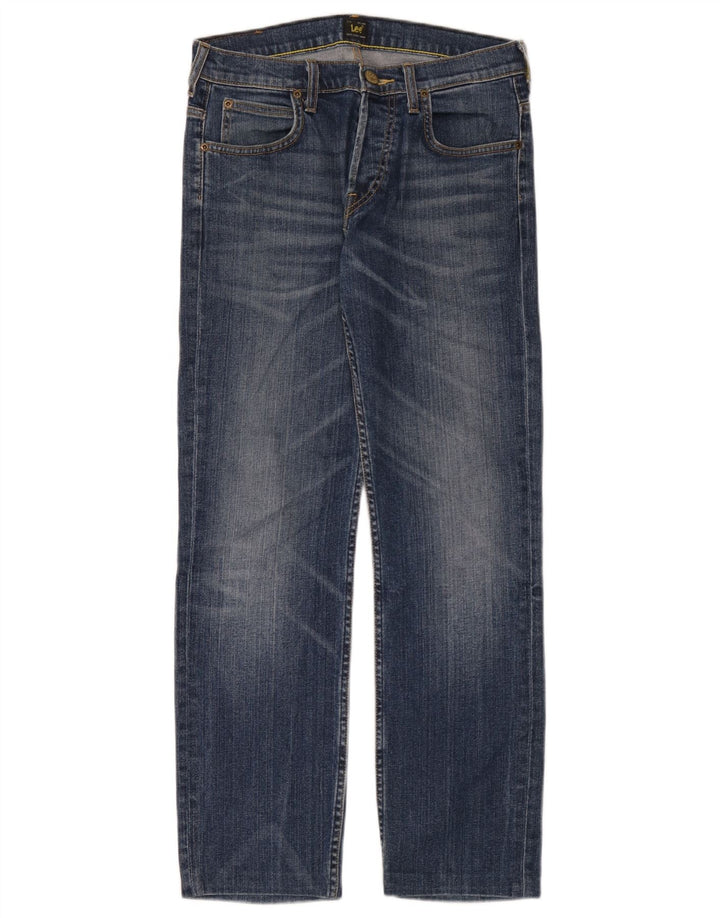 Lee Jean Droit Powell Homme W29 L30 Bleu Coton