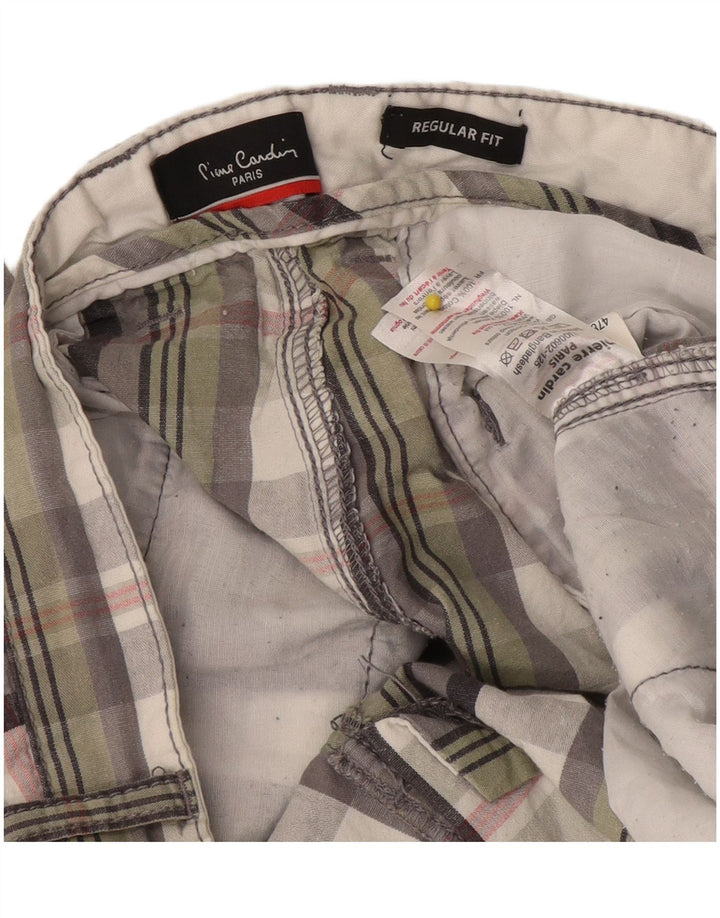 Pierre Cardin Short Chino Coupe Regular Homme W34 Grand Carreau Multicolore