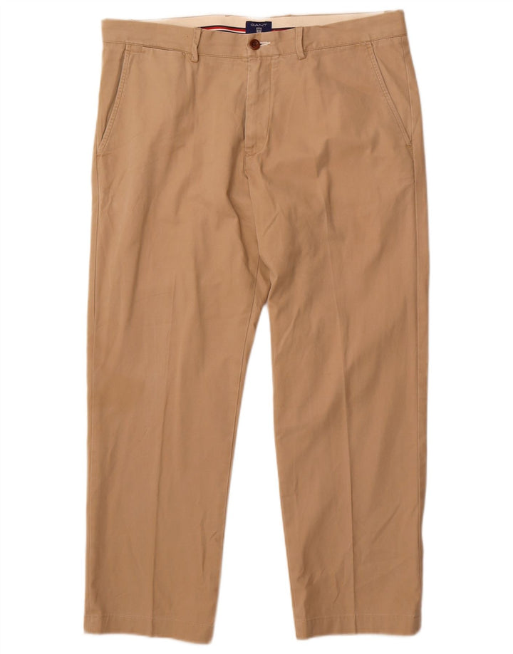Gant Pantalon Chino Droit Homme W36 L28 Beige Coton