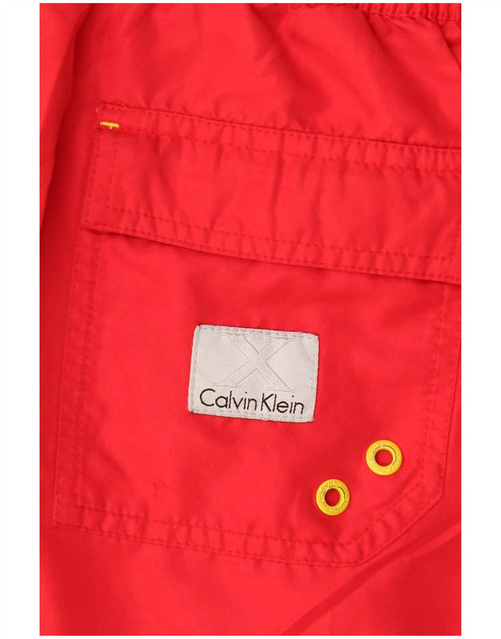 CALVIN KLEIN Short de Bain Espana Graphic Homme Rouge Moyen Colourblock