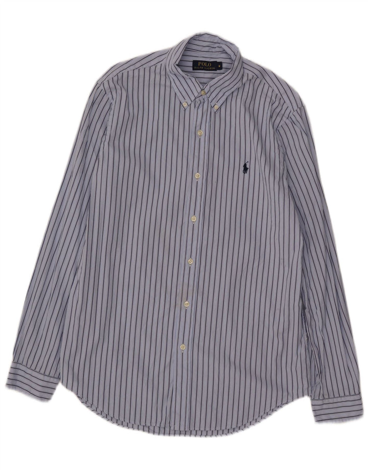 Polo Ralph Lauren Chemise Homme Bleu Moyen Rayé Coton