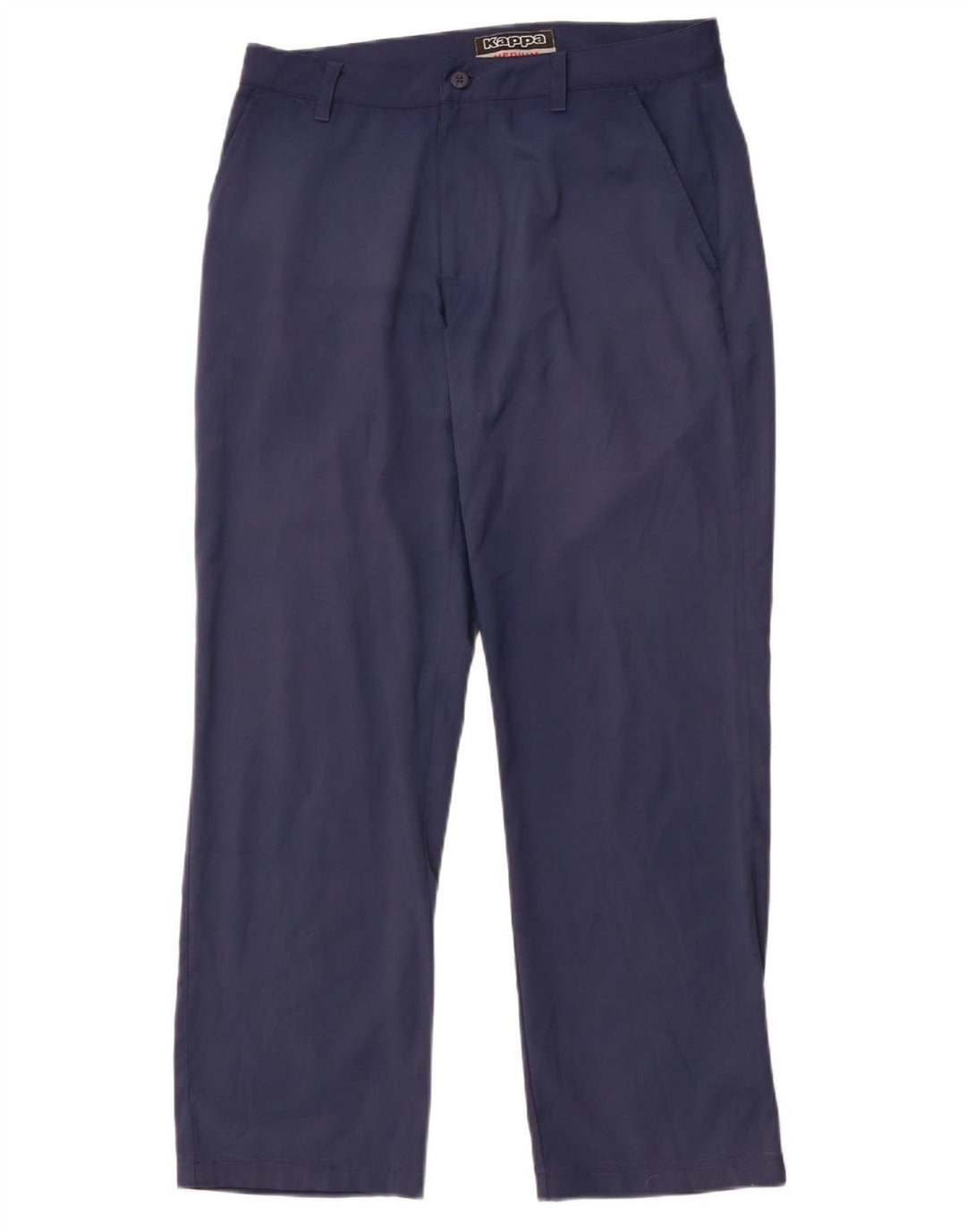 KAPPA Pantalon Chino Droit Homme Moyen W32 L29 Bleu Marine Polyester