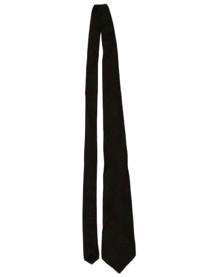 Etro Cravate Homme Taille Unique Kaki Paisley Soie