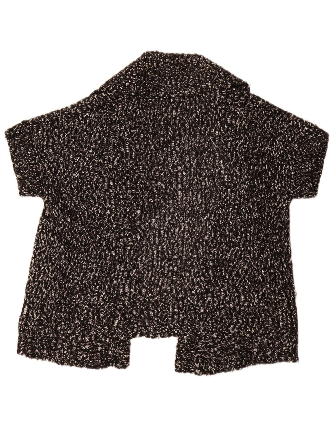 DKNY Cardigan surdimensionné à manches courtes pour femme UK 10 Petit Noir