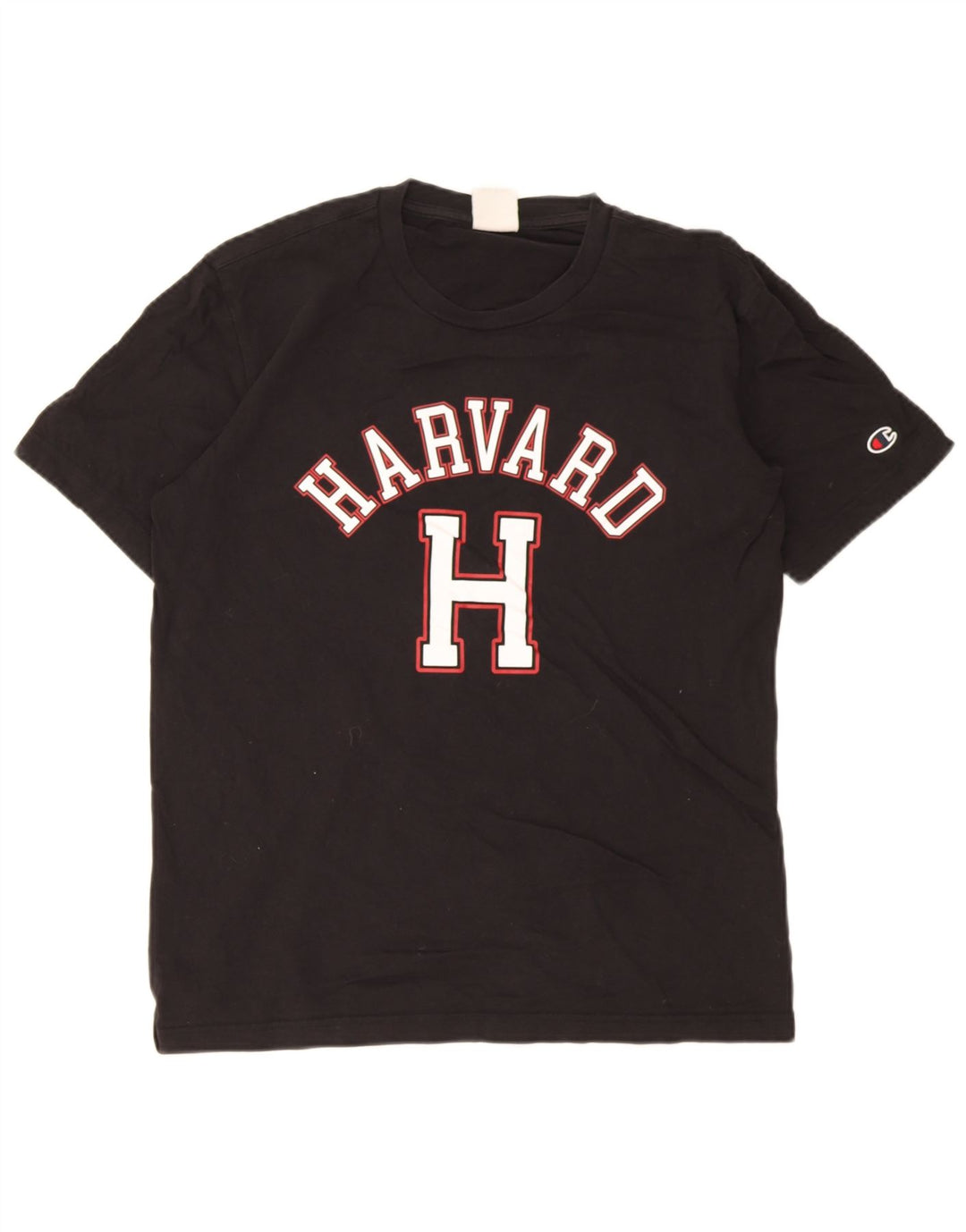 Champion T-Shirt Graphique Harvard Homme Noir Moyen Coton