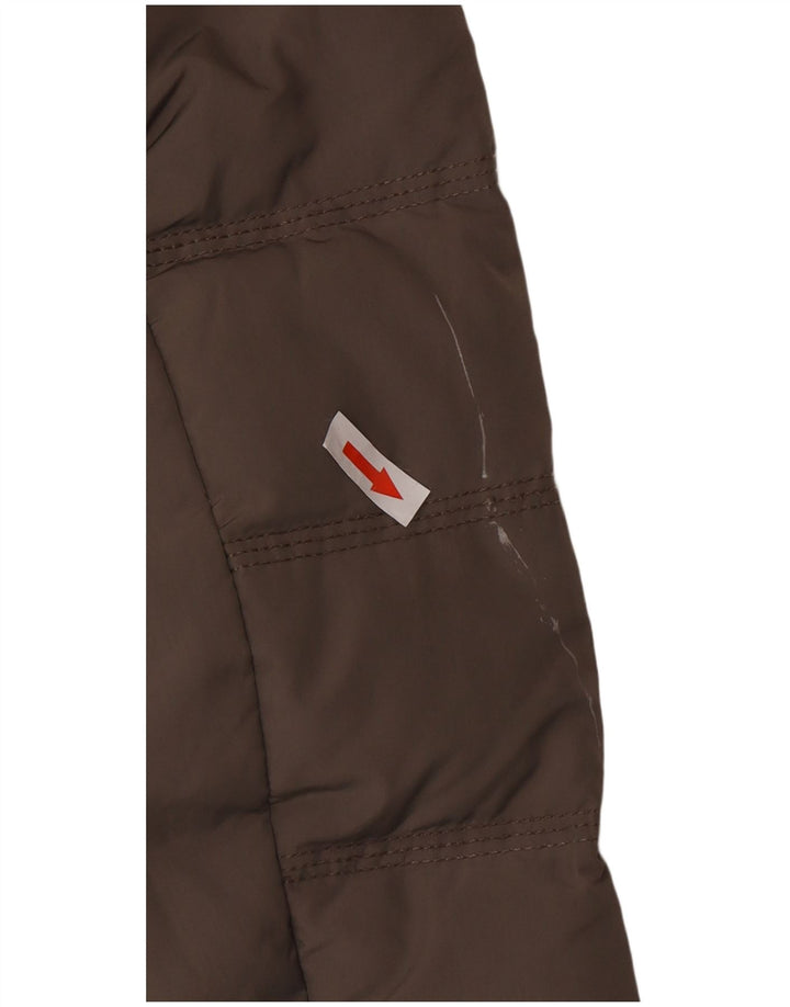 Woolrich Manteau rembourré à capuche pour femme UK 6 XS Gris Polyester Hiver