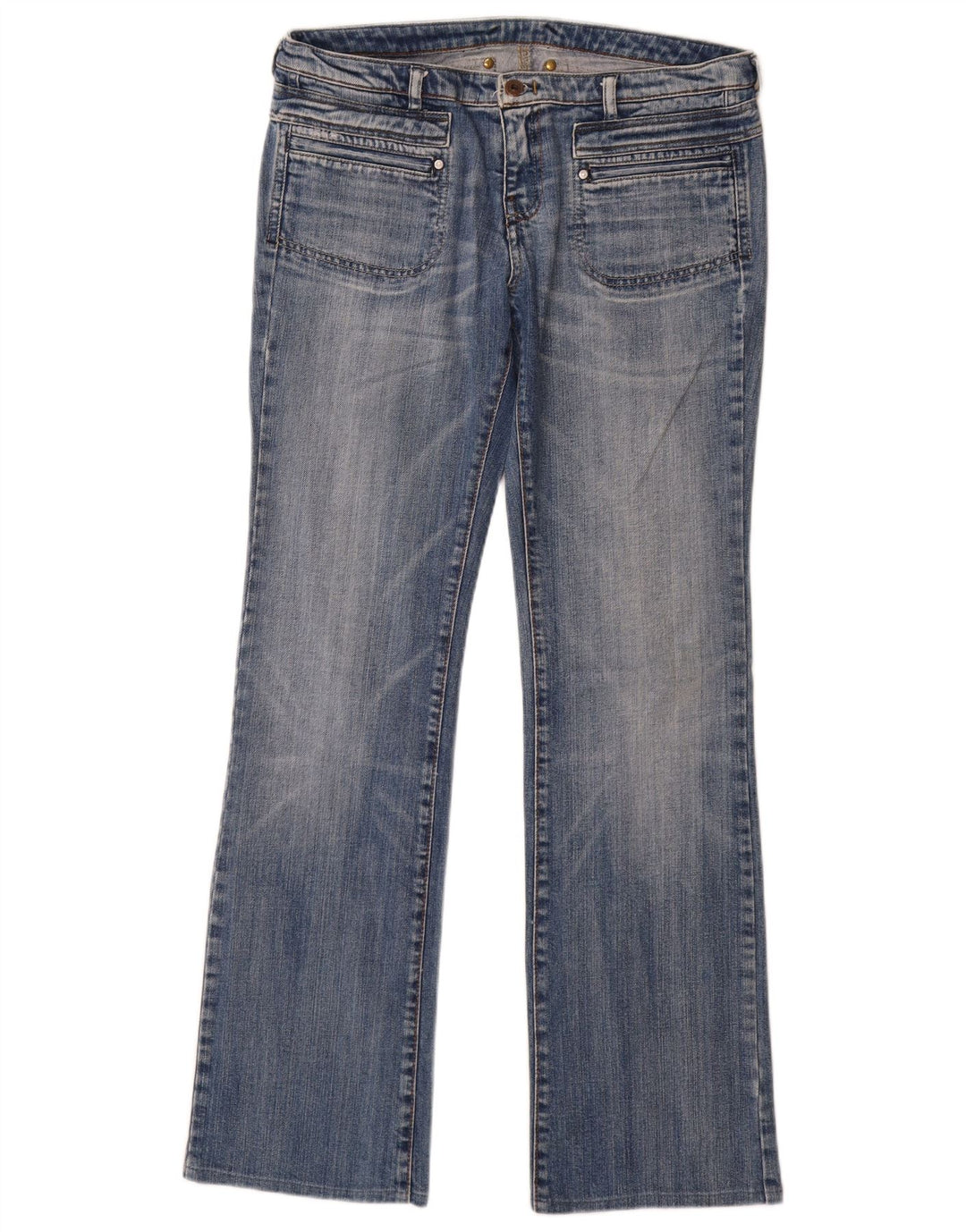DIESEL Jean Bootcut Femme W31 L33 Bleu Coton