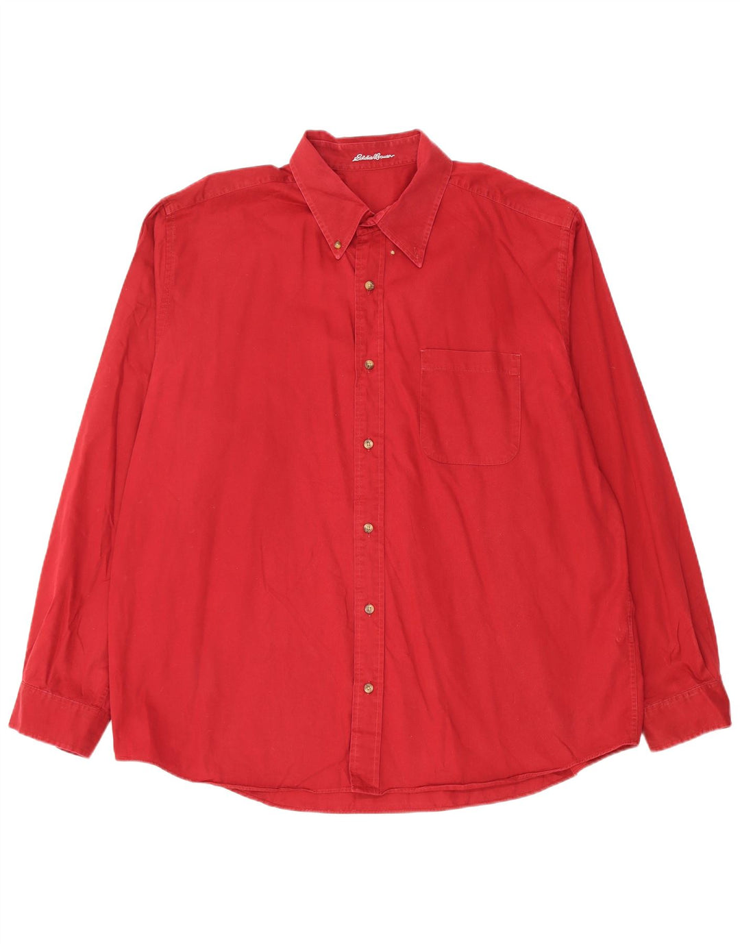 EDDIE BAUER Chemise Homme XL Rouge Coton