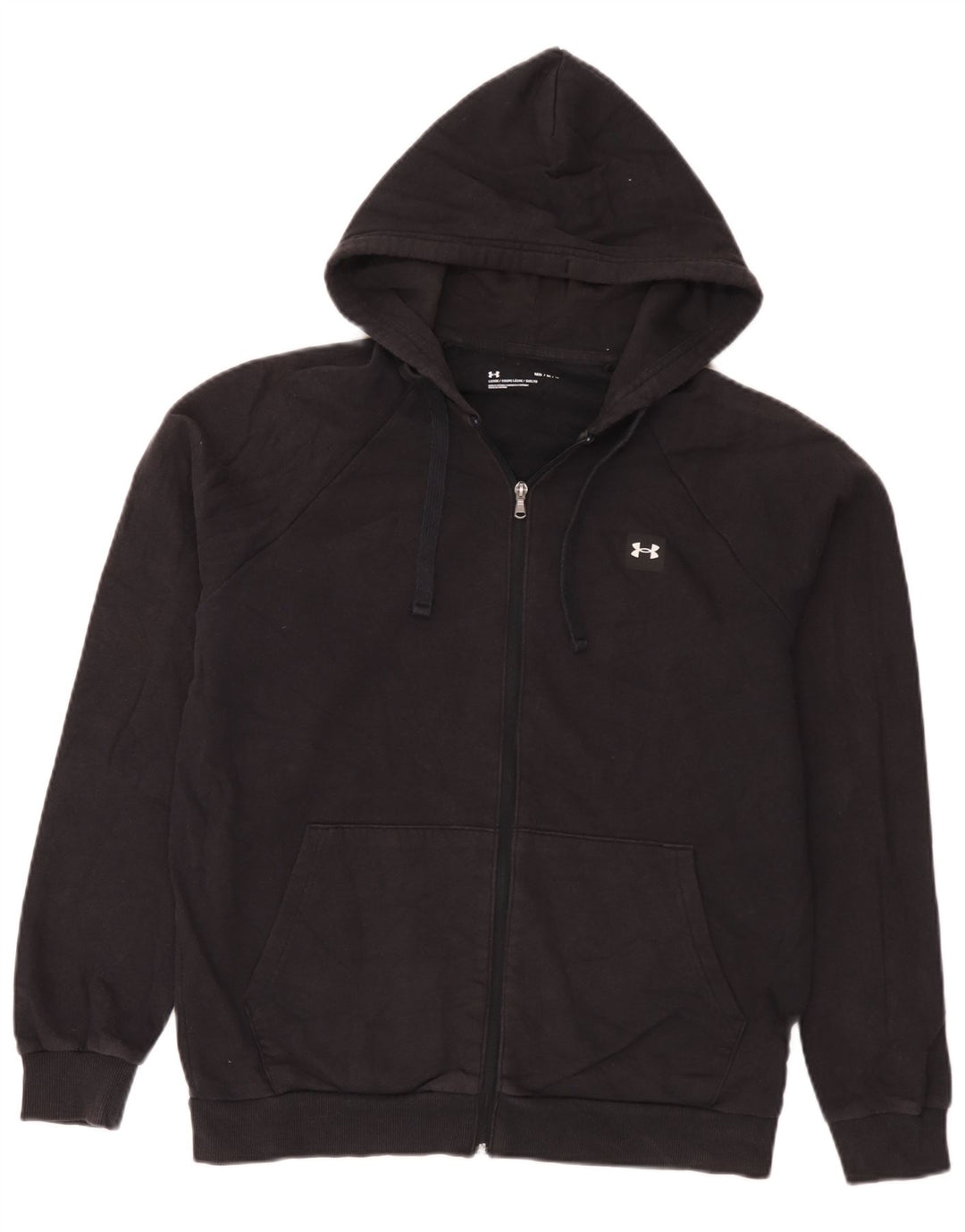 Under Armour Sweat à Capuche Zippé Homme Noir Moyen Coton