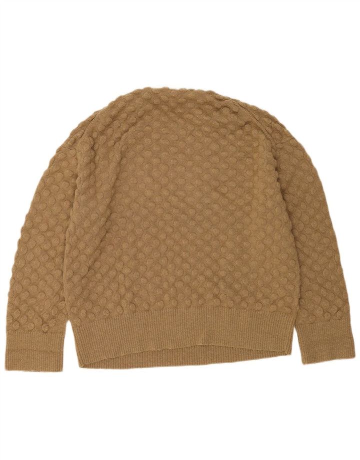 Cos Pull Col Rond Homme Laine Beige Moyen