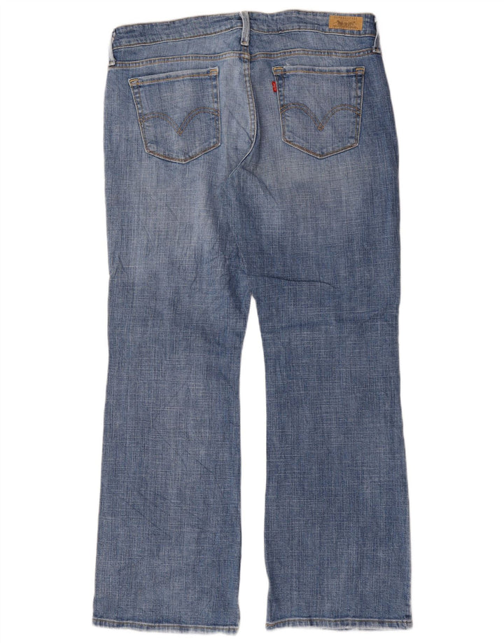 Levi's Jean 545 Low Bootcut pour femme US 14 XL W36 L31 Bleu Coton
