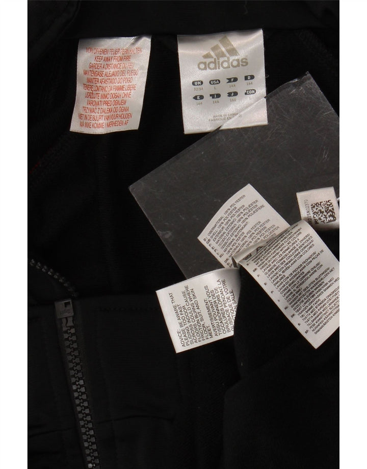 ADIDAS Veste de Survêtement Garçon 13-14 ans Noir Polyester