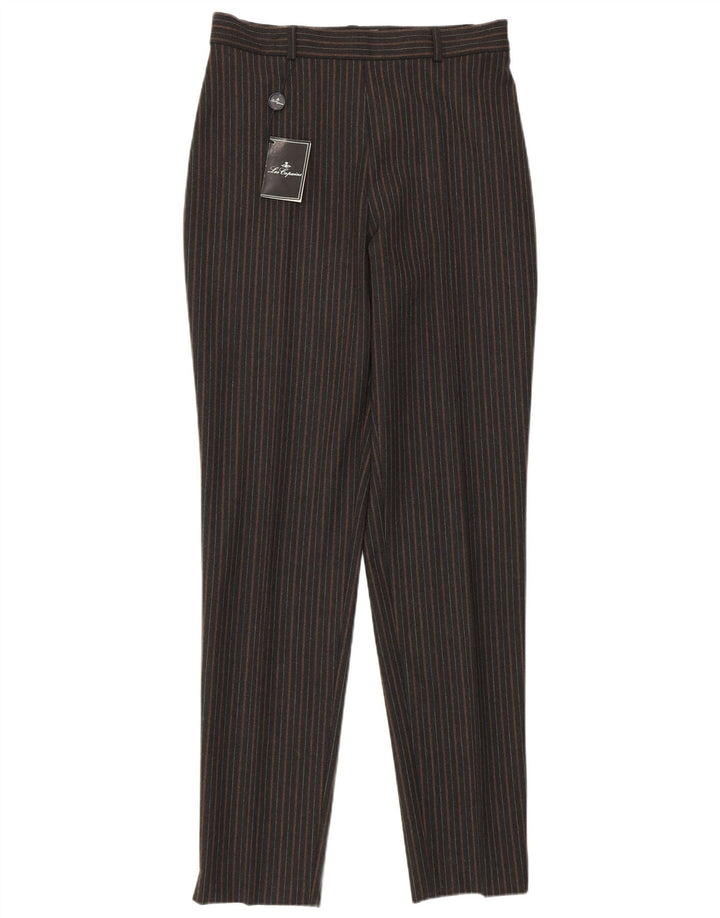 LES COPAINS Pantalon décontracté taille haute pour femme IT 46 Large W30 L33 Noir