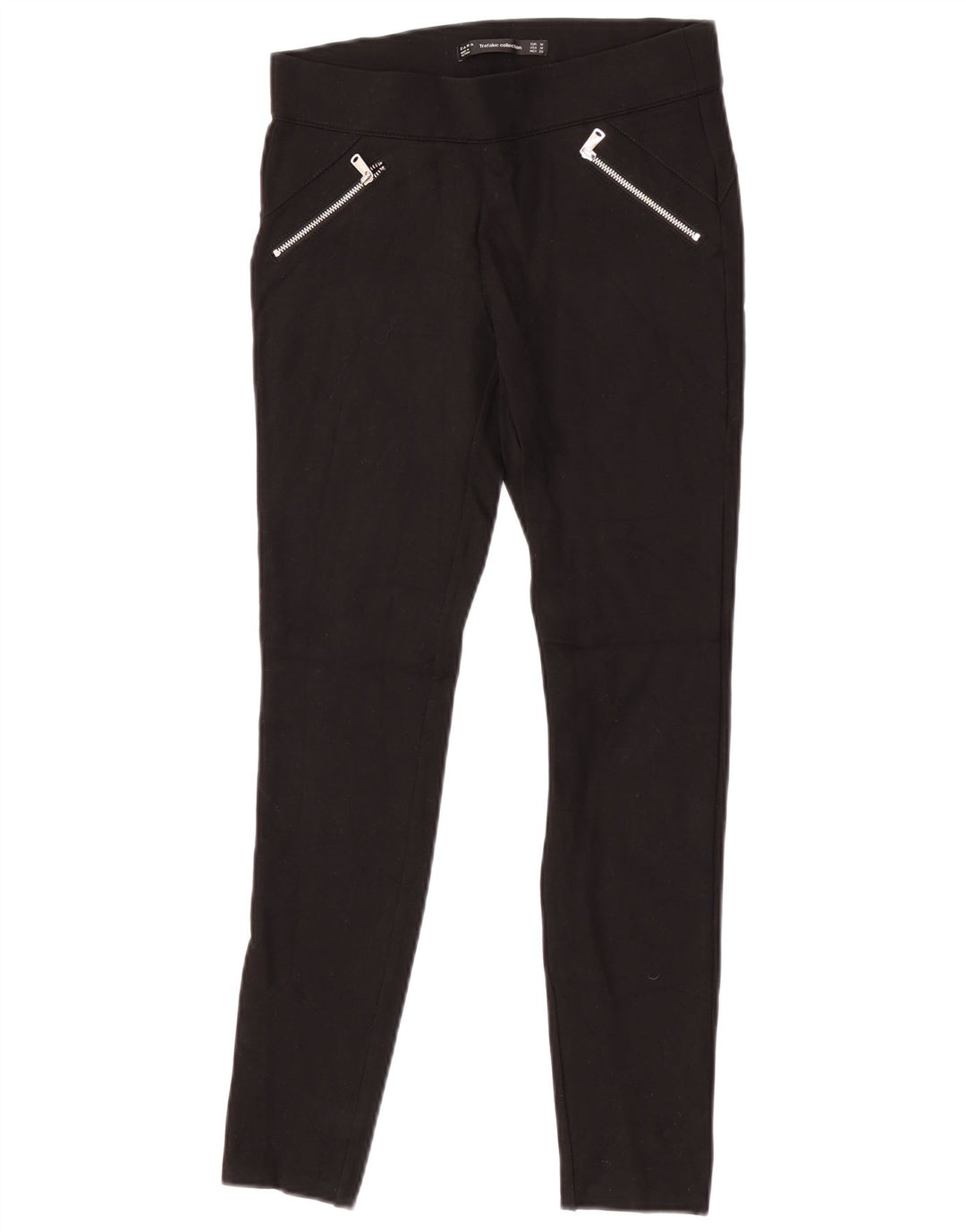 Zara Femmes Trafaluc Crop Leggings Moyen W28 L26 Noir