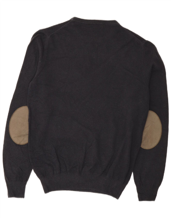 Brooksfield Pull col rond homme IT 50 laine gris moyen