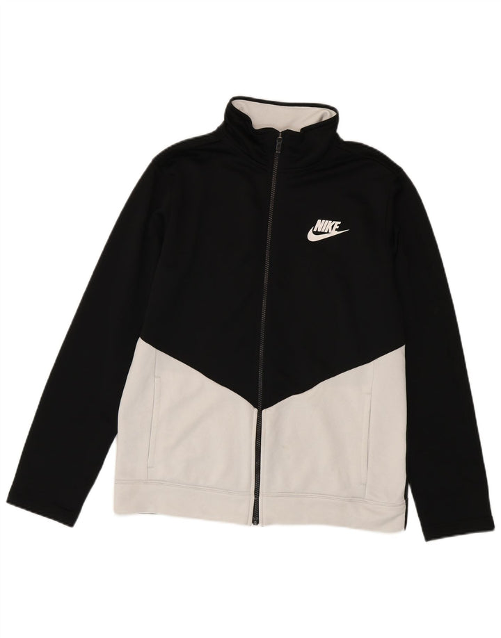 Veste de survêtement Nike pour garçon 13-14 ans XL Noir Colorblock Polyester