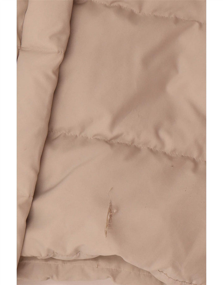 Ellesse Manteau matelassé surdimensionné pour femme UK 44 Polyester beige moyen