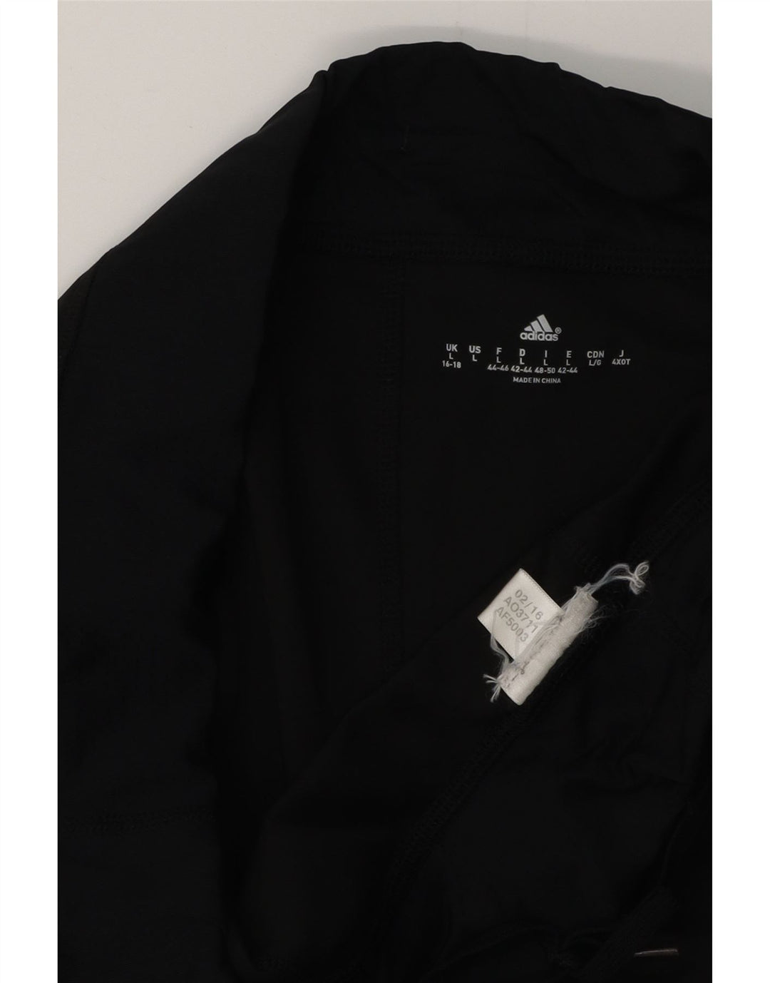 ADIDAS Legging Capri Femme UK 16/18 Grand Noir