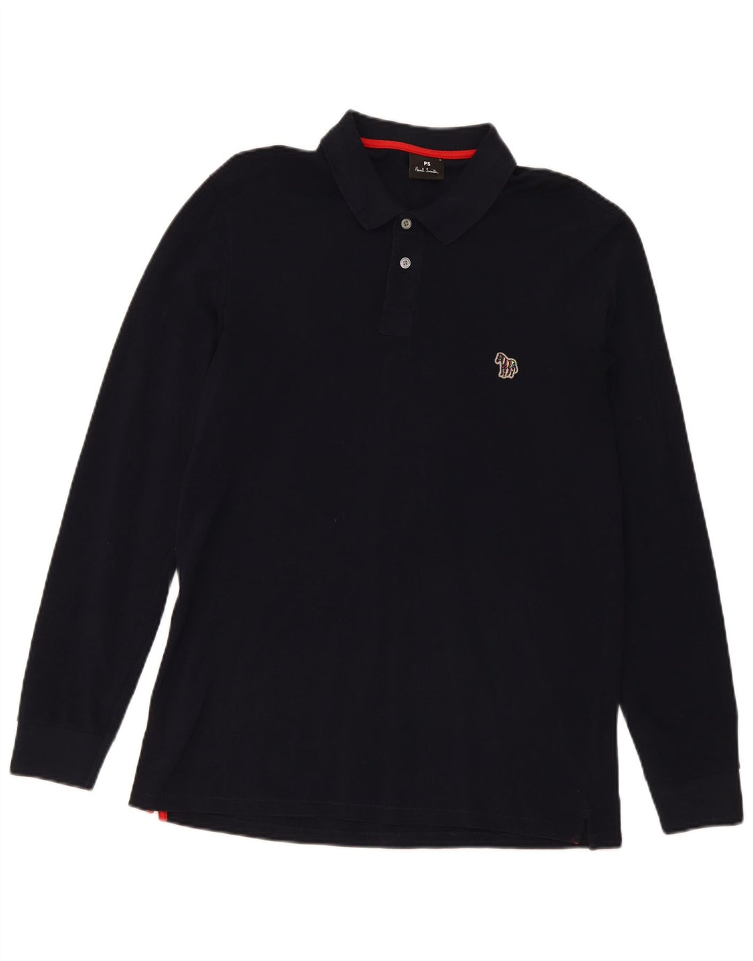 Paul Smith Polo à Manches Longues Homme Bleu Marine Moyen Coton