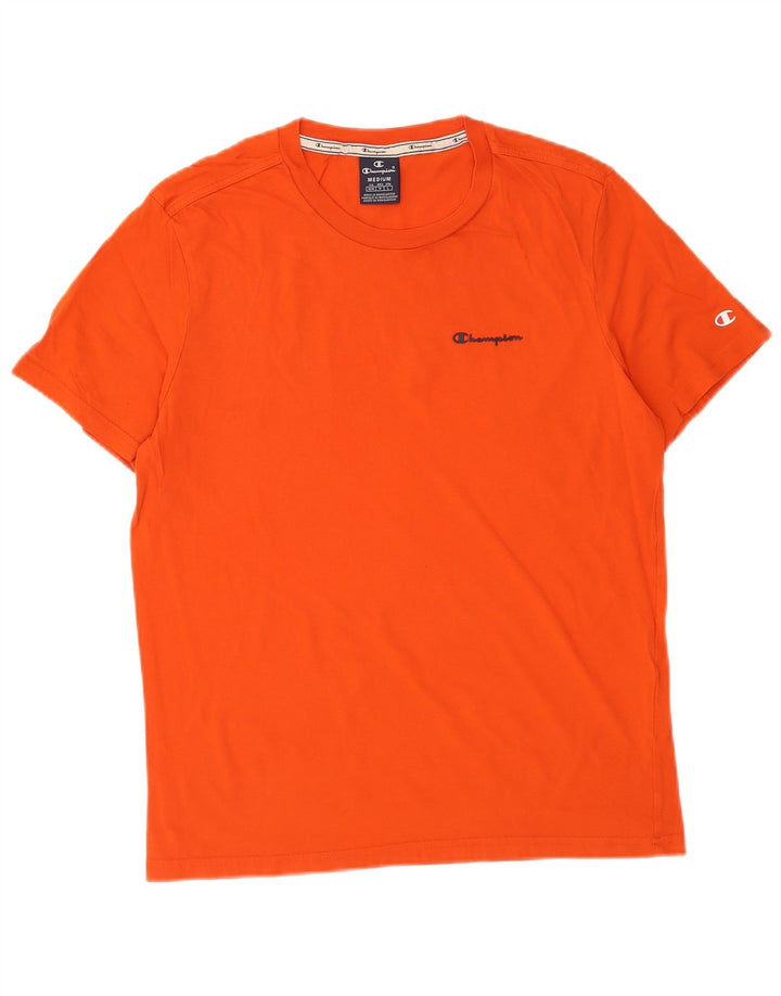 Champion T-Shirt Homme Orange Moyen Coton